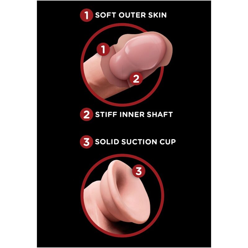 KING COCK - BALLES GODE 3D PLUS 15.2 CM