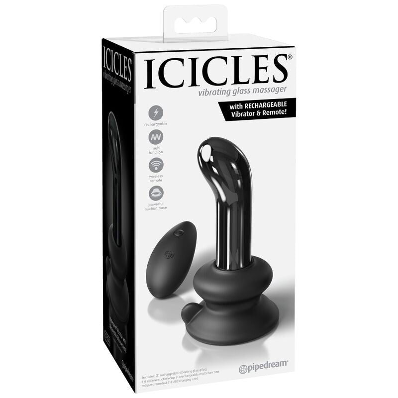 ICICLES - N. 84 BOUCHON EN VERRE SOUFFLÉ LA MAIN AVEC TÉLÉCOMMANDE