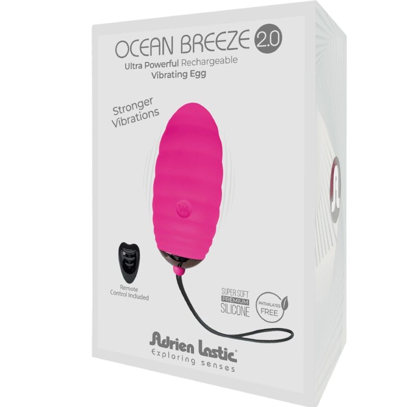 ADRIEN LASTIC - OCEAN BREEZE 2.0 UF VIBRANT RECHARGEABLE TÉLÉCOMMANDE ROSE