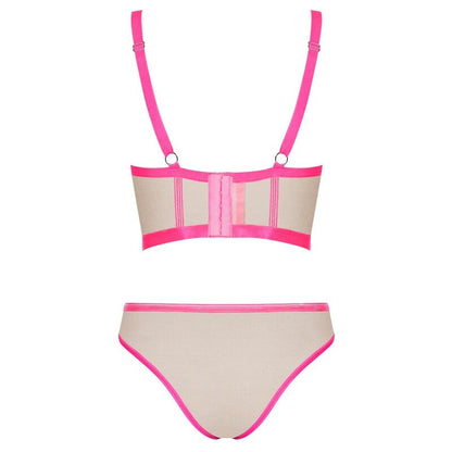 OBSESSIVE - NUDELIA ENSEMBLE DEUX PIÈCES ROSE S/M
