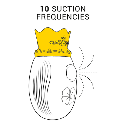 INTENSE - STIMULATEUR CLIT 10 FRÉQUENCES DE LÉCHAGE ET DASPIRATION - ROUGE