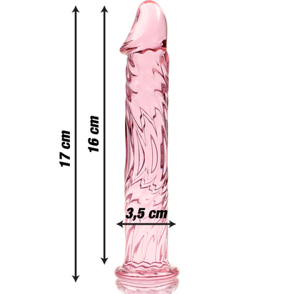 NEBULA SERIES BY IBIZA - MODÈLE 12 GODE EN VERRE BOROSILICATE CLAIR 17 CM -O- 3.5 CM
