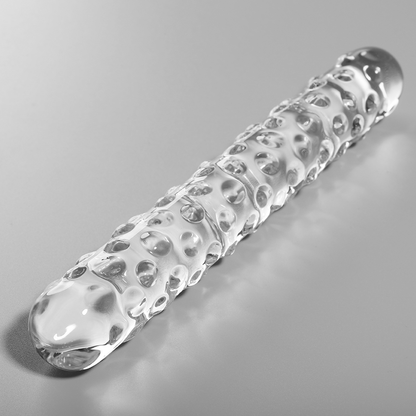 NEBULA SERIES BY IBIZA - MODÈLE 15 GODE EN VERRE BOROSILICATE CLAIR 18.5 CM -O- 3 CM