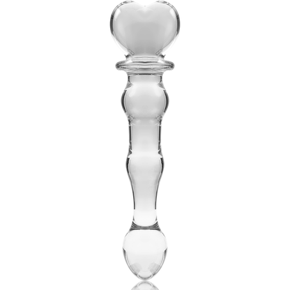 NEBULA SERIES BY IBIZA - MODÈLE 21 GODE EN VERRE BOROSILICATE CLAIR 20.5 CM -O- 3.5 CM