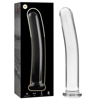 NEBULA SERIES BY IBIZA - MODÈLE 9 GODE EN VERRE BOROSILICATE CLAIR 15.5 CM -O- 2.5 CM