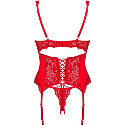 OBSESSIVE - CORSET ET STRING AMOR CHERRIS L/XL