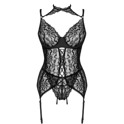 LIVCO CORSETTI FASHION - COLLECTION GIELLANDRA FOR THE SENSES CORSET + CULOTTE NOIR