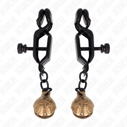 KINK - PINCES À METELONS STYLE CLOCHE NOIR 7 CM