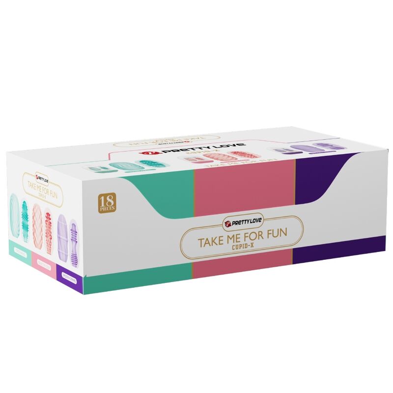 PRETTY LOVE - CUPID X 18 MASTURBATEURS POUR HOMMES DIFFÉRENTES TEXTURES