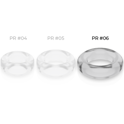 POWERING - ANNEAU PÉNIS SUPER FLEXIBLE ET RÉSISTANT 5,5CM PR06 CLAIR