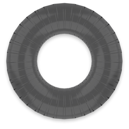 POWERING - ANNEAU PÉNIS SUPER FLEXIBLE ET RÉSISTANT 4,5CM PR07 NOIR